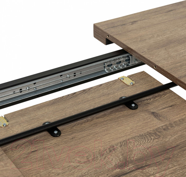 Изображение товара Обеденный стол Импэкс Leset Ковен 120 (черный/дуб велингтон)