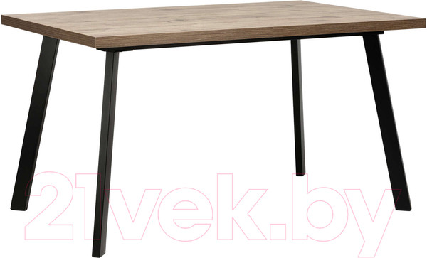 Изображение товара Обеденный стол Импэкс Leset Ковен 140 (черный/дуб велингтон)
