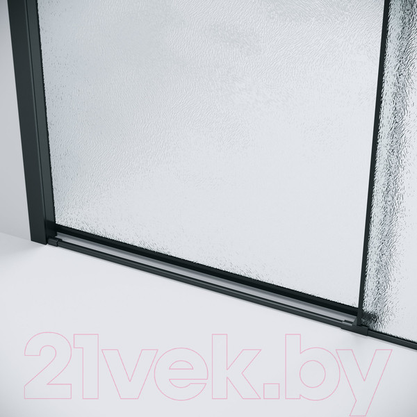 Изображение товара Душевая дверь Grossman Style 110x195 / 100.K33.05.110.21.02 (черный матовый/стекло шиншилла)