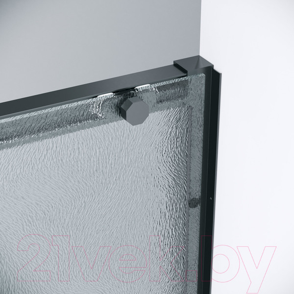Изображение товара Душевая дверь Grossman Style 130x195 / 100.K33.05.130.21.02 (черный матовый/стекло шиншилла)