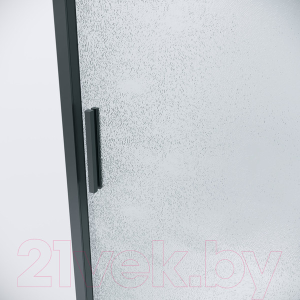 Изображение товара Душевая дверь Grossman Style 130x195 / 100.K33.05.130.21.02 (черный матовый/стекло шиншилла)
