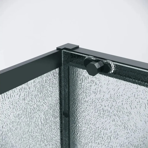 Изображение товара Душевая стенка Grossman Style 80x195 / 200.K33.05.80.21.02 (черный матовый/стекло шиншилла)