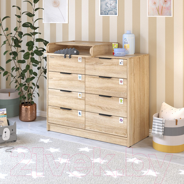 Изображение товара Комод пеленальный Pituso Optimum ЛДСП (дуб сонома)