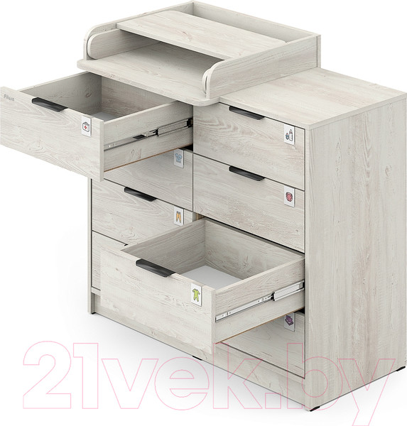 Изображение товара Комод пеленальный Pituso Optimum ЛДСП (сосна касцина)