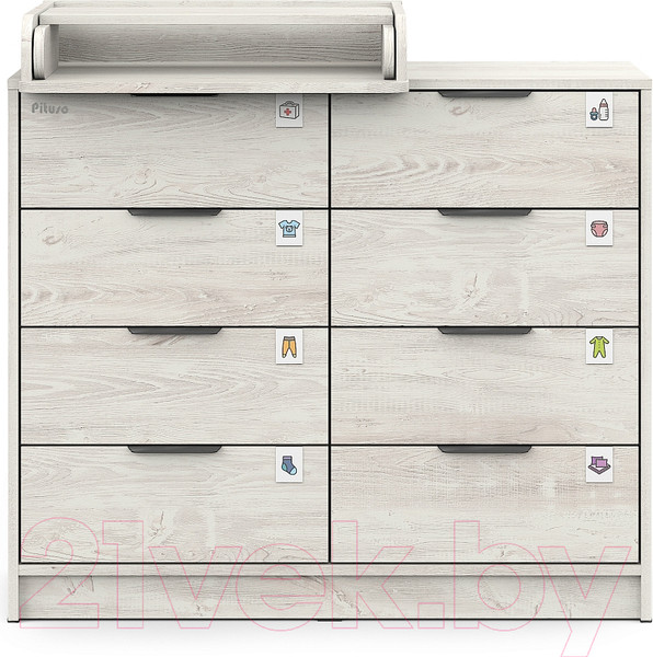 Изображение товара Комод пеленальный Pituso Optimum ЛДСП (сосна касцина)