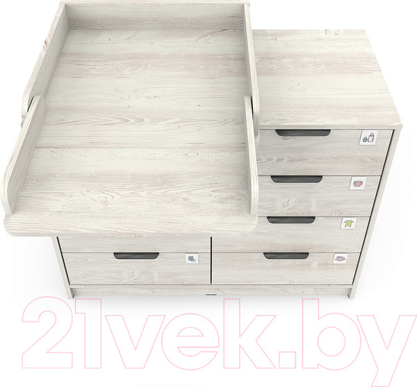 Изображение товара Комод пеленальный Pituso Optimum ЛДСП (сосна касцина)