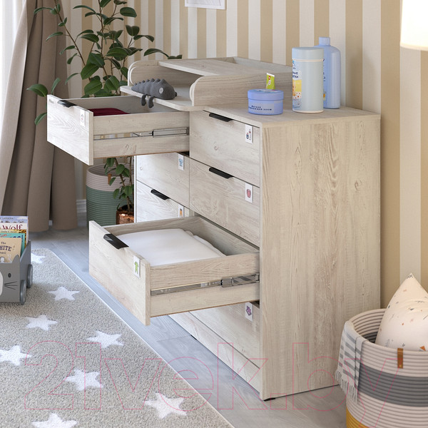 Изображение товара Комод пеленальный Pituso Optimum ЛДСП (сосна касцина)