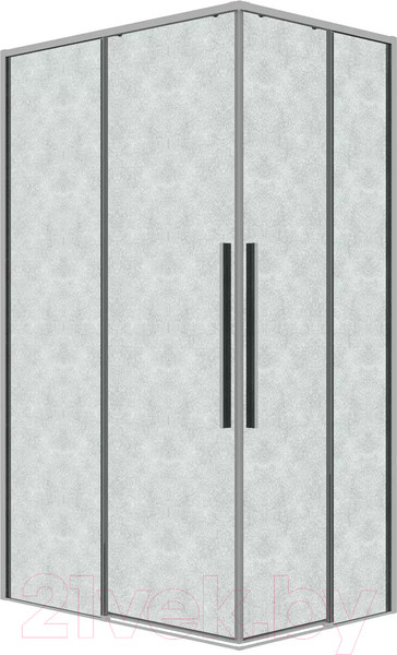 Изображение товара Душевая дверь Grossman Galaxy 90x195 / 1/2.K33.01.90.10.02 (хром/стекло шиншилла)