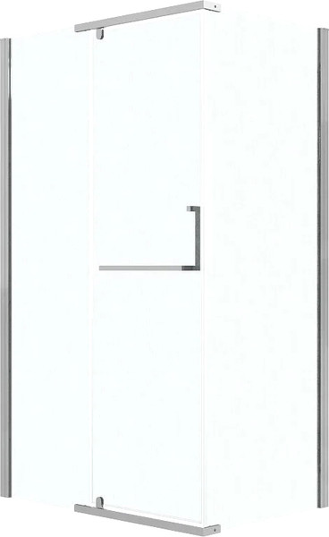 Изображение товара Душевой уголок Grossman Pragma 100x90x195 / 120.K33.03.1090.10.02 (хром/стекло шиншилла)