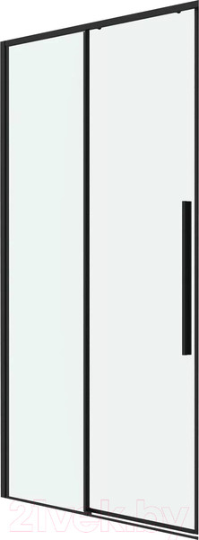 Изображение товара Душевая дверь Grossman Galaxy 120x195 / 1/2.K33.01.12.21.00 (черный матовый/стекло прозрачное)