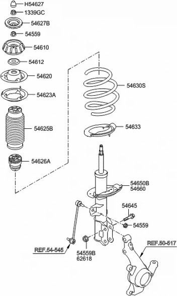 Изображение товара Подшипник опорный Hyundai/KIA 5461207000