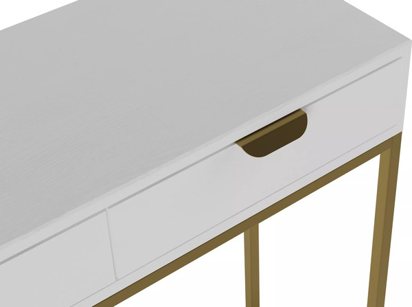 Изображение товара Консольный столик Импэкс Дрим (ясень браш белый/золото)