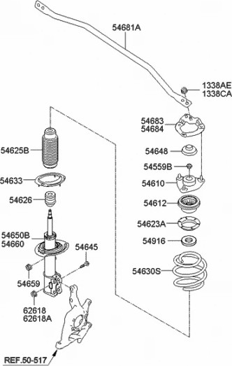 Изображение товара Подшипник опорный Hyundai/KIA 546122P000