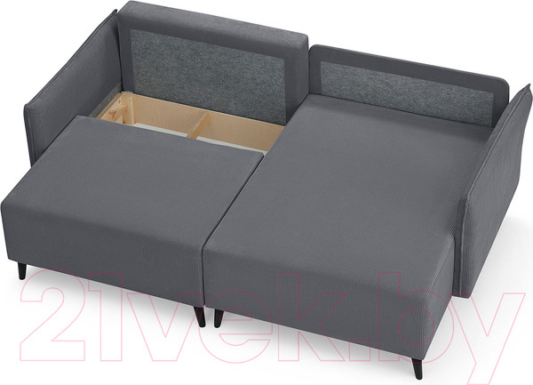 Изображение товара Диван угловой Mio Tesoro Отто 597 (серый 1437)