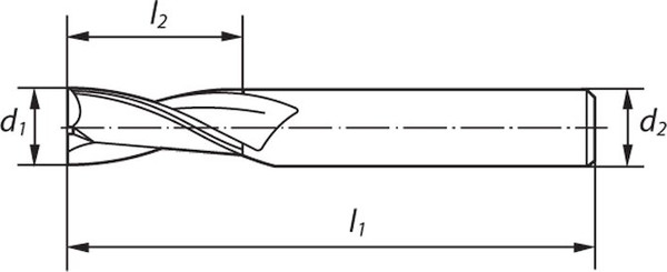 Изображение товара Фреза Norgau VHM D2x6x50x4/Z2 N / 015505020