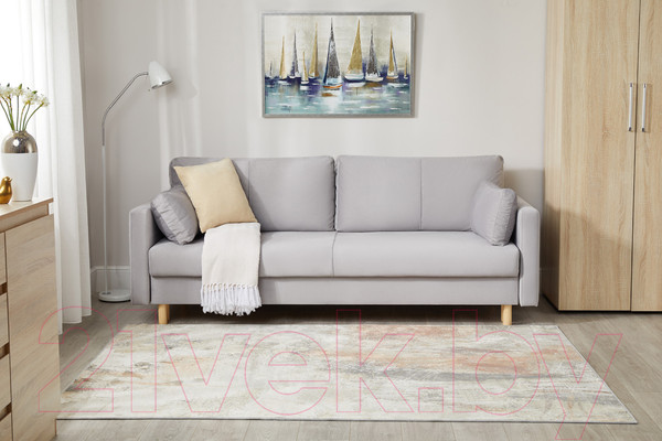 Изображение товара Диван Mio Tesoro Дублин 497 (светло-серый 841)