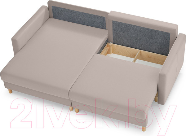 Изображение товара Диван угловой Mio Tesoro Дублин 497 (бежевый 1101)