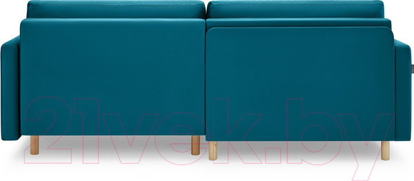 Изображение товара Диван угловой Mio Tesoro Дублин 497 (аквамарин 1102)