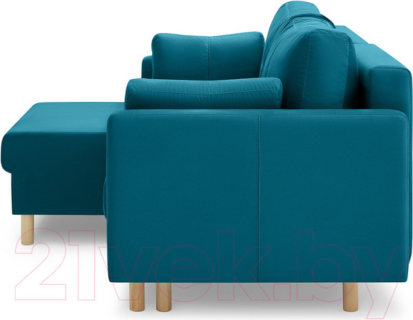 Изображение товара Диван угловой Mio Tesoro Дублин 497 (аквамарин 1102)