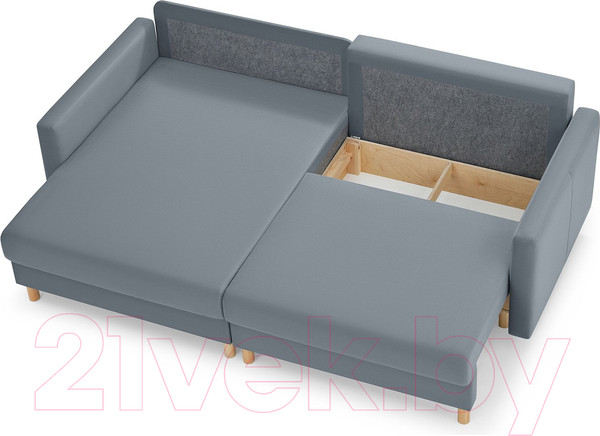 Изображение товара Диван угловой Mio Tesoro Дублин 497 (серый 968)