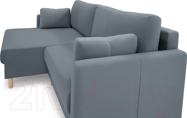 Изображение товара Диван угловой Mio Tesoro Дублин 497 (серый 968)