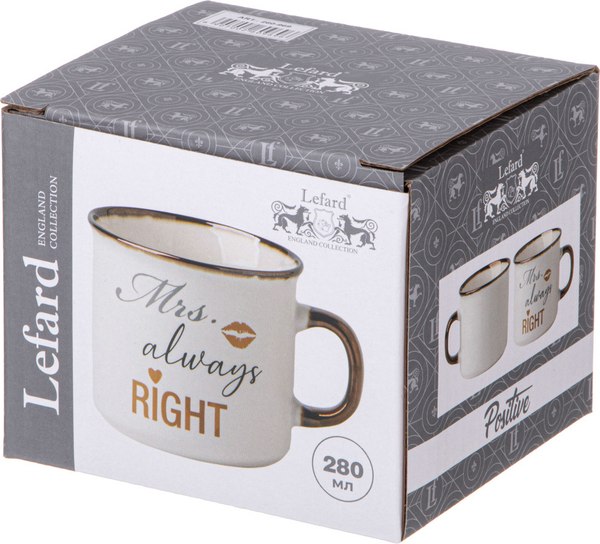 Изображение товара Кружка Lefard Mrs.Always Right / 260-969