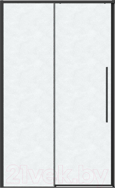 Изображение товара Душевая дверь Grossman Galaxy 100x195 / 100.K33.01.100.21.02 (черный матовый/стекло шиншилла)