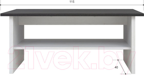 Изображение товара Журнальный столик Black Red White Порто LAW/115 (джанни/сосна ларико)