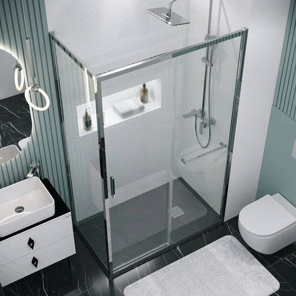 Изображение товара Душевой уголок Grossman Style 110x90x195 / 120.K33.05.1190.10.00 (хром/прозрачное стекло)