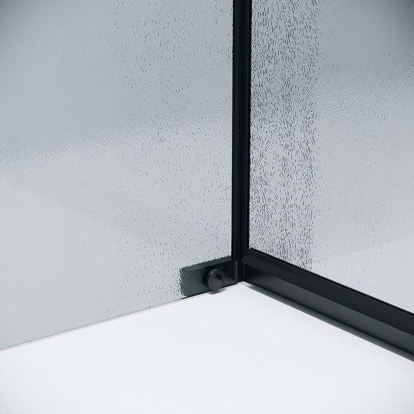 Изображение товара Душевой уголок Grossman Pragma 100x90x195 / 120.K33.03.1090.21.02 (черный матовый/стекло шиншилла)