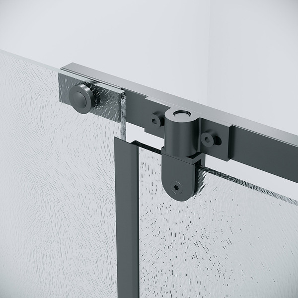 Изображение товара Душевой уголок Grossman Pragma 100x90x195 / 120.K33.03.1090.21.02 (черный матовый/стекло шиншилла)