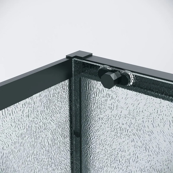 Изображение товара Душевой уголок Grossman Style 120x80x195 / 120.K33.05.1280.21.02 (черный матовый/стекло шиншилла)