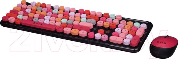 Изображение товара Комплект клавиатура и мышь Aula Combo Set AC306 BK