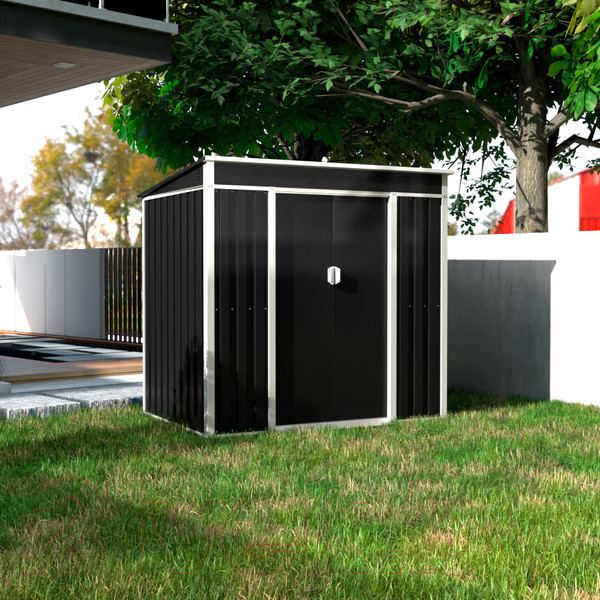 Изображение товара Сарай из металла No Brand С односкатной крышей SP-SS-02