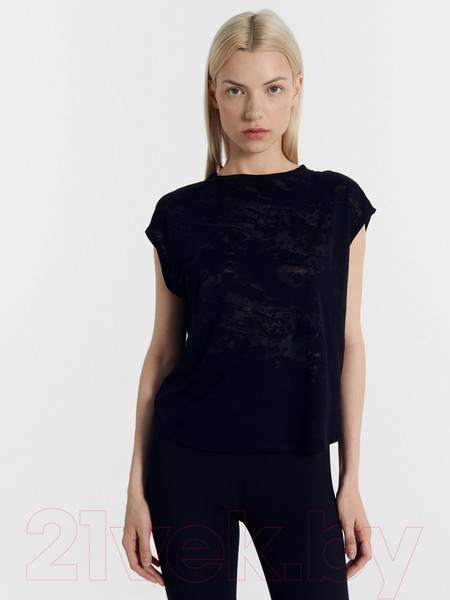 Изображение товара Футболка спортивная Mark Formelle 302947 (р.164/170-84-90, волны на черном)