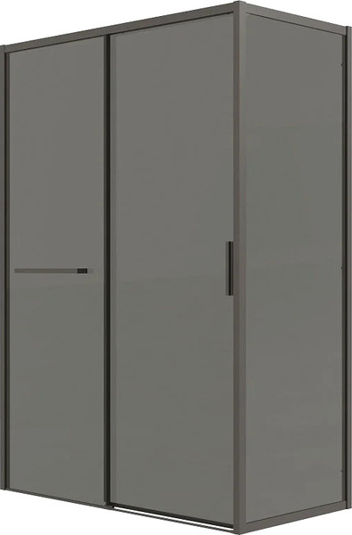 Изображение товара Душевой уголок Grossman Style 100x90x195 / 120.K33.05.1090.21.10 (черный матовый/тонированное стекло)