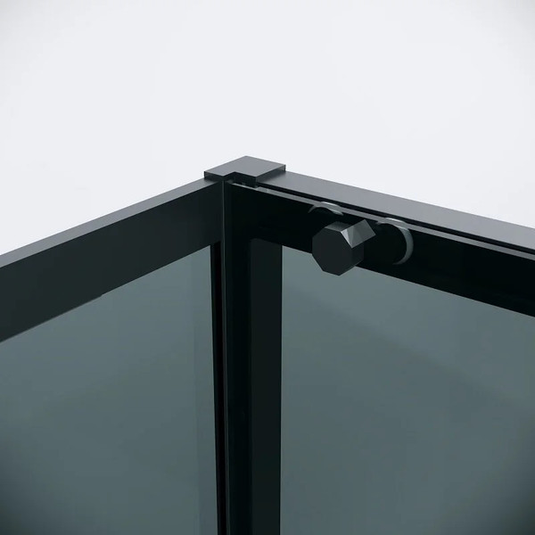 Изображение товара Душевой уголок Grossman Style 100x90x195 / 120.K33.05.1090.21.10 (черный матовый/тонированное стекло)