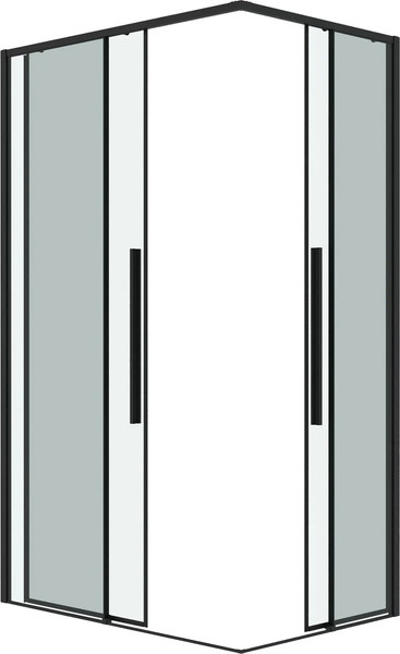 Изображение товара Душевой уголок Grossman Galaxy 110x100x195 / 300.K33.01.1110.42.00 (графит сатин/прозрачное стекло)