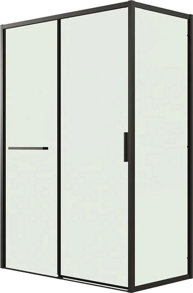Изображение товара Душевой уголок Grossman Style 100x80x195 / 120.K33.05.1080.21.00 (черный матовый/прозрачное стекло)