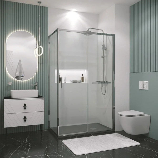 Изображение товара Душевой уголок Grossman Style 130x90x195 / 120.K33.05.1390.10.00 (хром/прозрачное стекло)