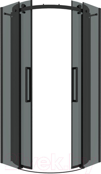 Изображение товара Душевой уголок Grossman Classic 90x90x195 / 301.K33.04.9090.21.10 (черный матовый/тонированное стекло)