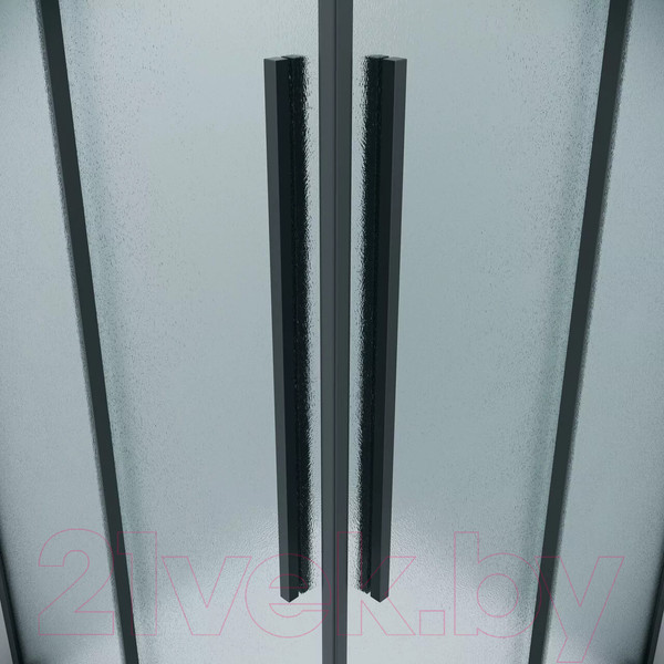 Изображение товара Душевая дверь Grossman Galaxy 80x195 / 1/2.K33.01.80.21.02 (черный матовый/стекло шиншилла)