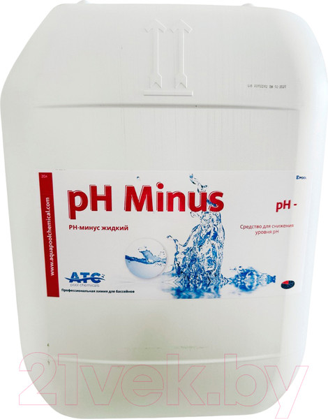 Изображение товара Средство для регулировки pH ATC pool chemicals pH-минус жидкое (25кг)