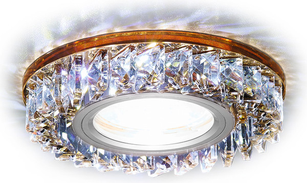 Изображение товара Точечный светильник Ambrella S255 BR (хром/коричневый хрусталь)