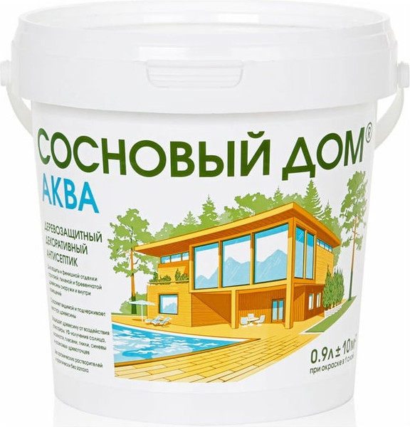 Изображение товара Антисептик для древесины Сосновый дом Аква (900мл, палисандр)