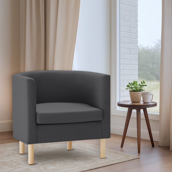 Изображение товара Кресло мягкое Mio Tesoro Агата 351 (темно-серый 1173)