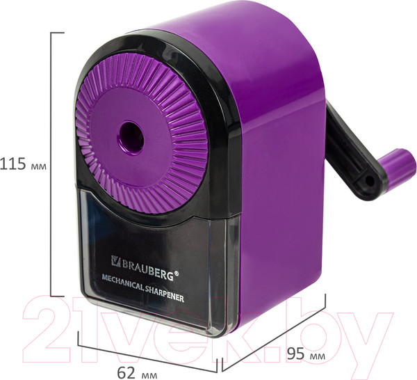 Изображение товара Точилка Brauberg Ultra / 271341 (сиреневый/черный)