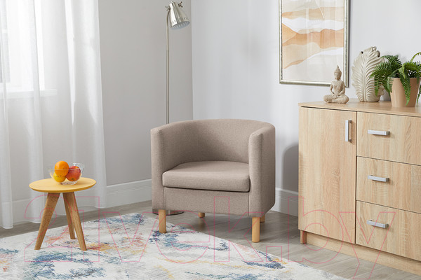 Изображение товара Кресло мягкое Mio Tesoro Агата 351 (темно-бежевый 1176)