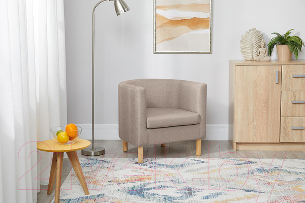 Изображение товара Кресло мягкое Mio Tesoro Агата 351 (темно-бежевый 1176)