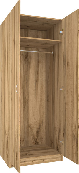Изображение товара Шкаф МДК ШК1 для одежды 2-х дверный 780x596x2000 (дуб вотан)